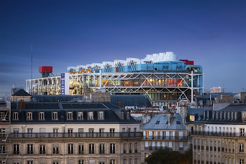Centre National d'art et culture Georges-Pompidou Rooftop of Centre Pompidou, Paris