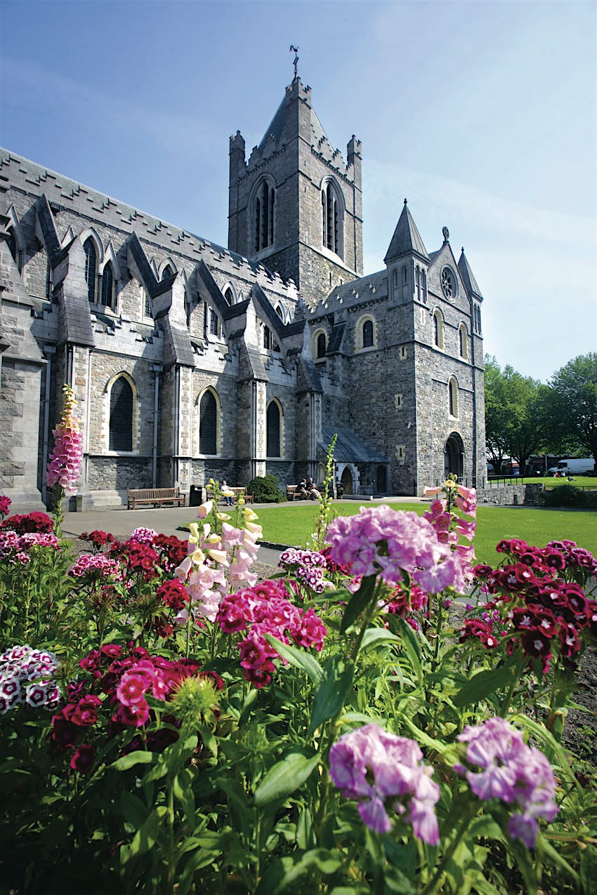 Christ Church Cathedral Exterior and lawn of Christ Church Cathedral