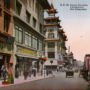 San Francisco: Chinatown, Grant Avenue (Photo by Culture Club/Getty Images) *** Local Caption ***