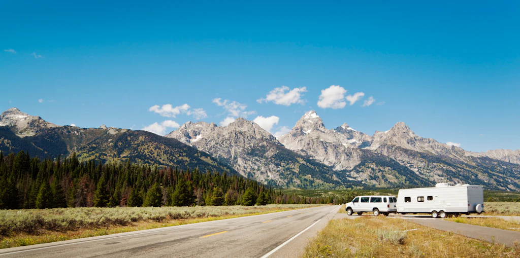 Camper Vacation and Touring of the Grand Teton National Park