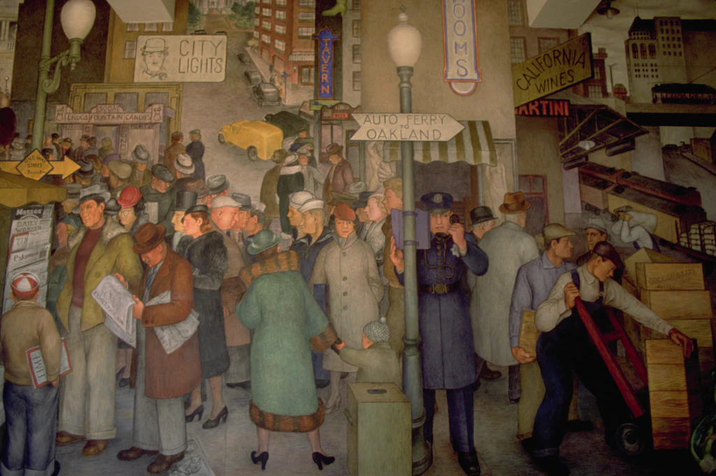 WPA Mural at Coit Tower