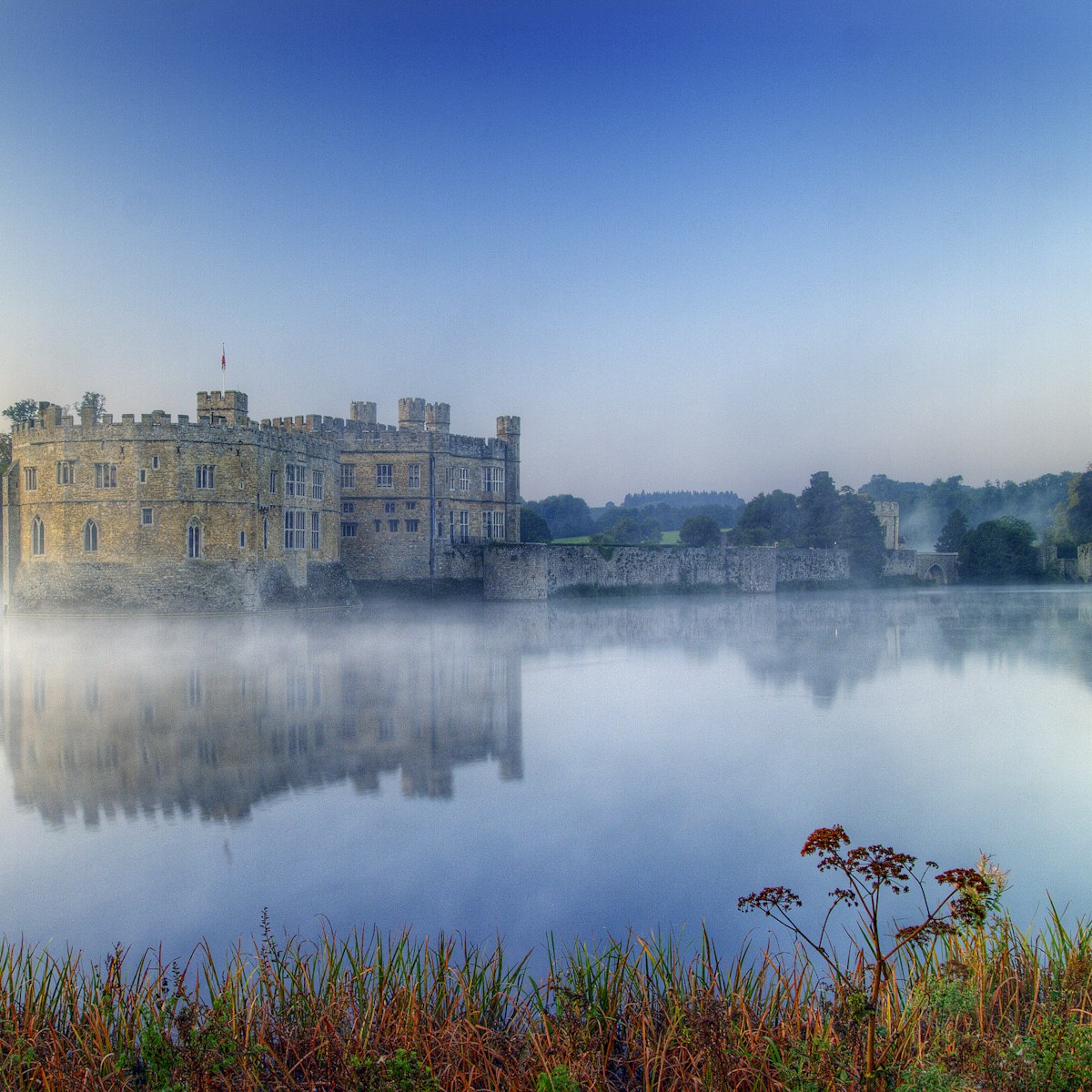 Leeds castle taken Just before the Sun appeared over the hill