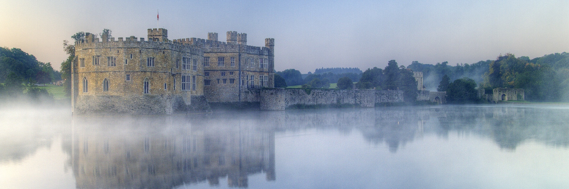 Leeds castle taken Just before the Sun appeared over the hill