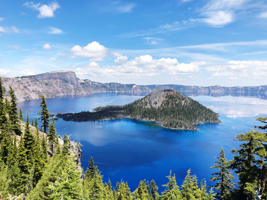 Scenic View Of Lake By Trees Against Sky