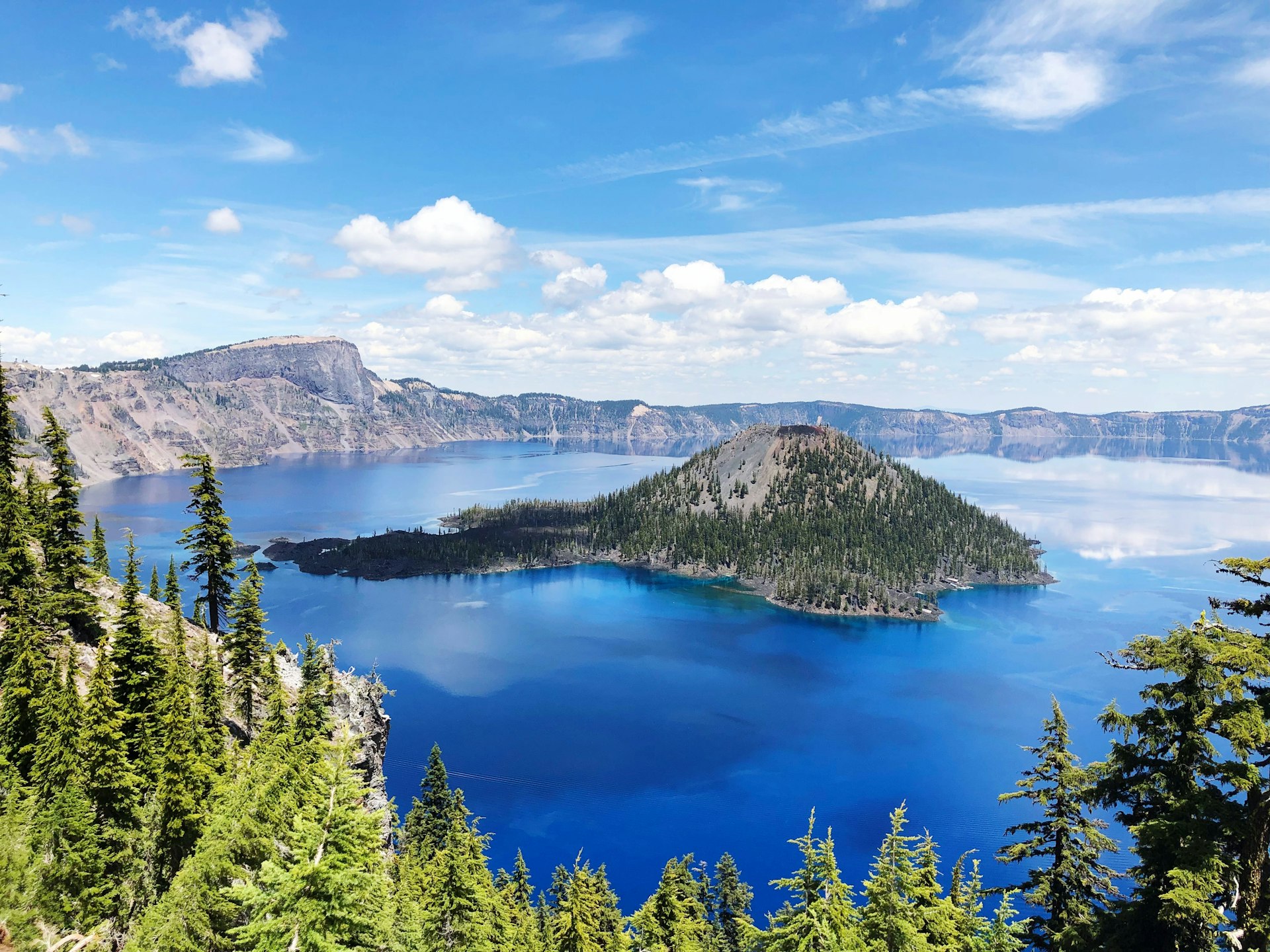 Wizard Island in Crater Lake National Park