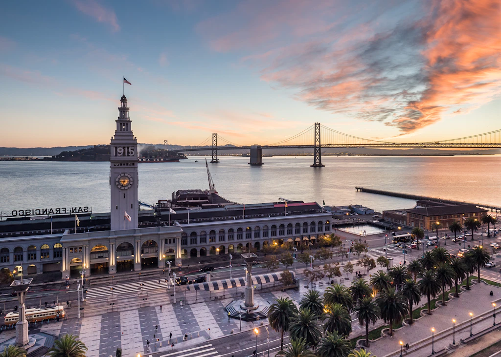 Ferry Building Sunrise - San Francisco Ferry Building Sunrise - San Francisco
