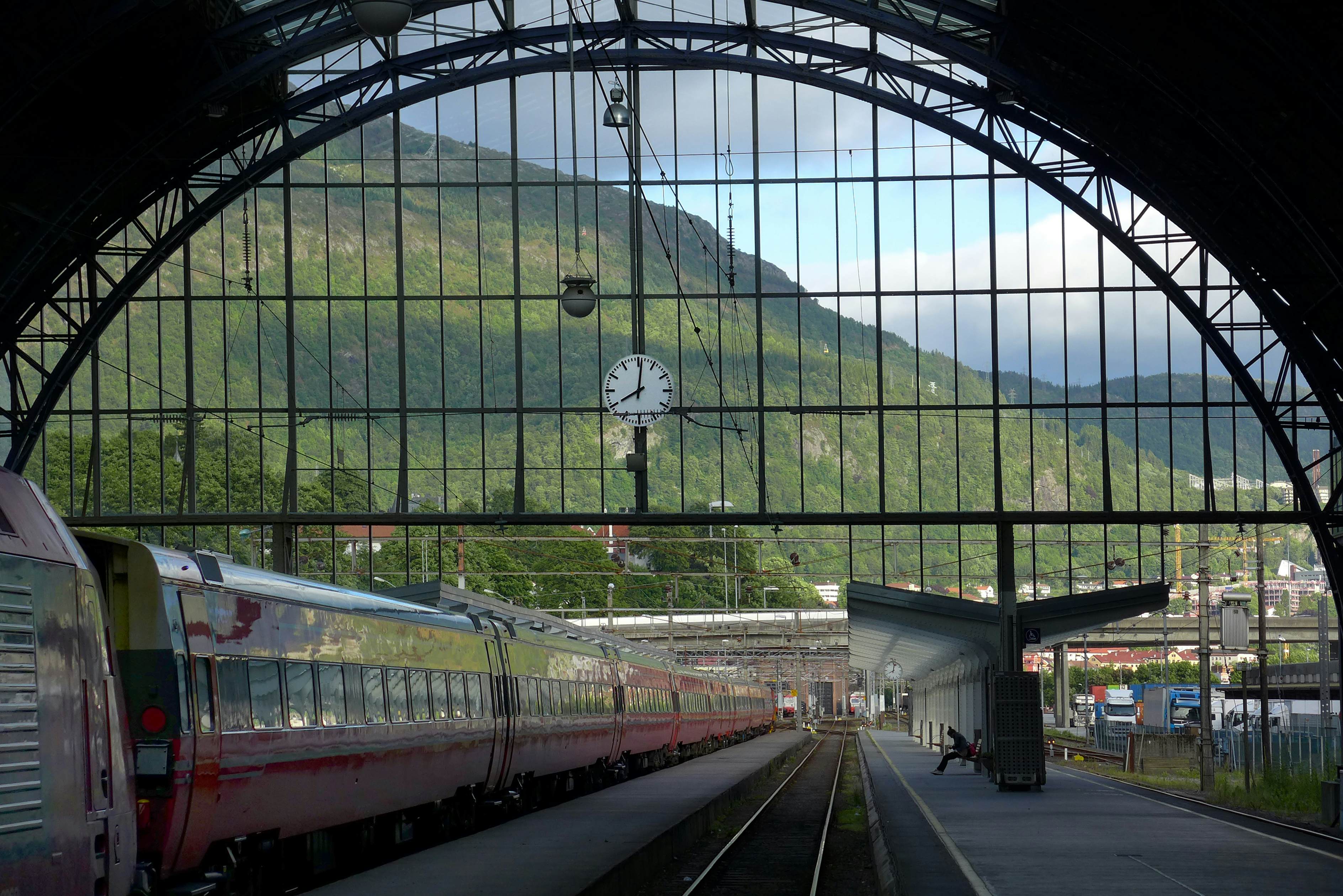 Bergen railway station, Norway.