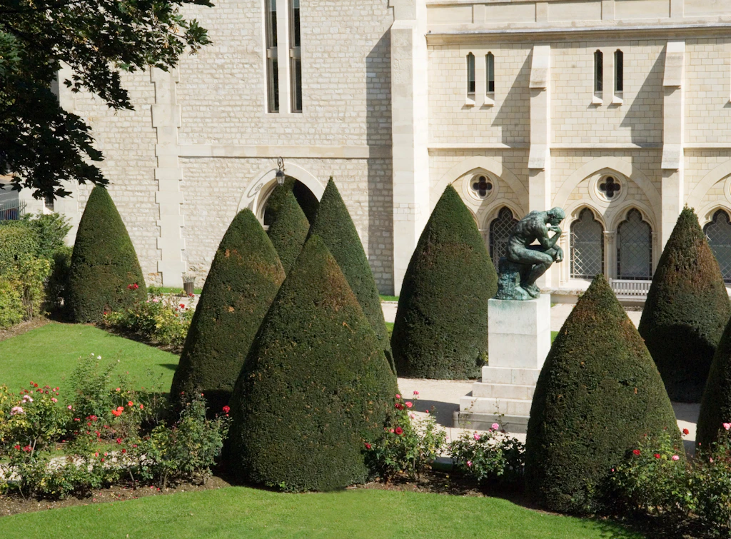 Grounds of Rodin Museum sculpture garden