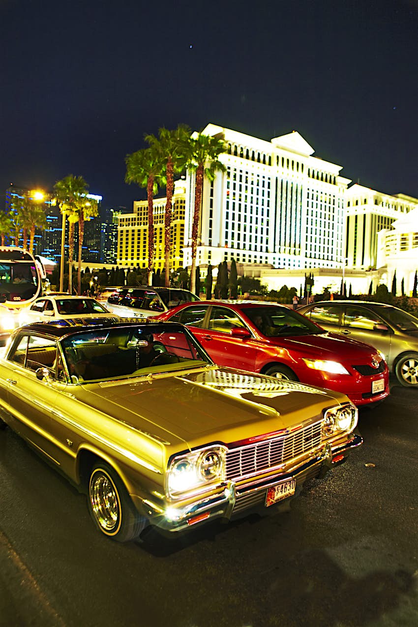 Las Vegas strip Traffic on Vegas strip
