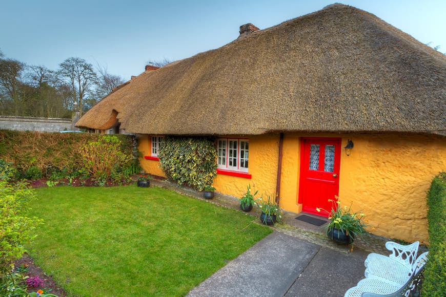 Traditional cottage house in Adare, Co. Limerick, Ireland.