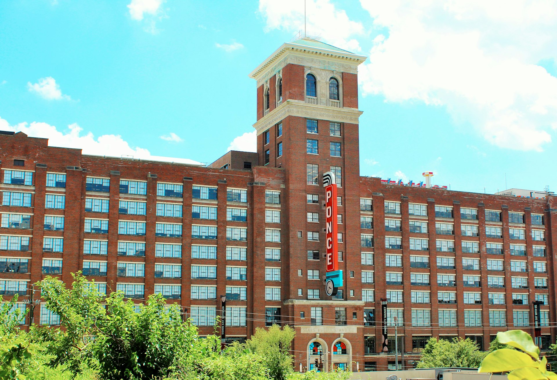 The exterior of Ponce City Market in Atlanta