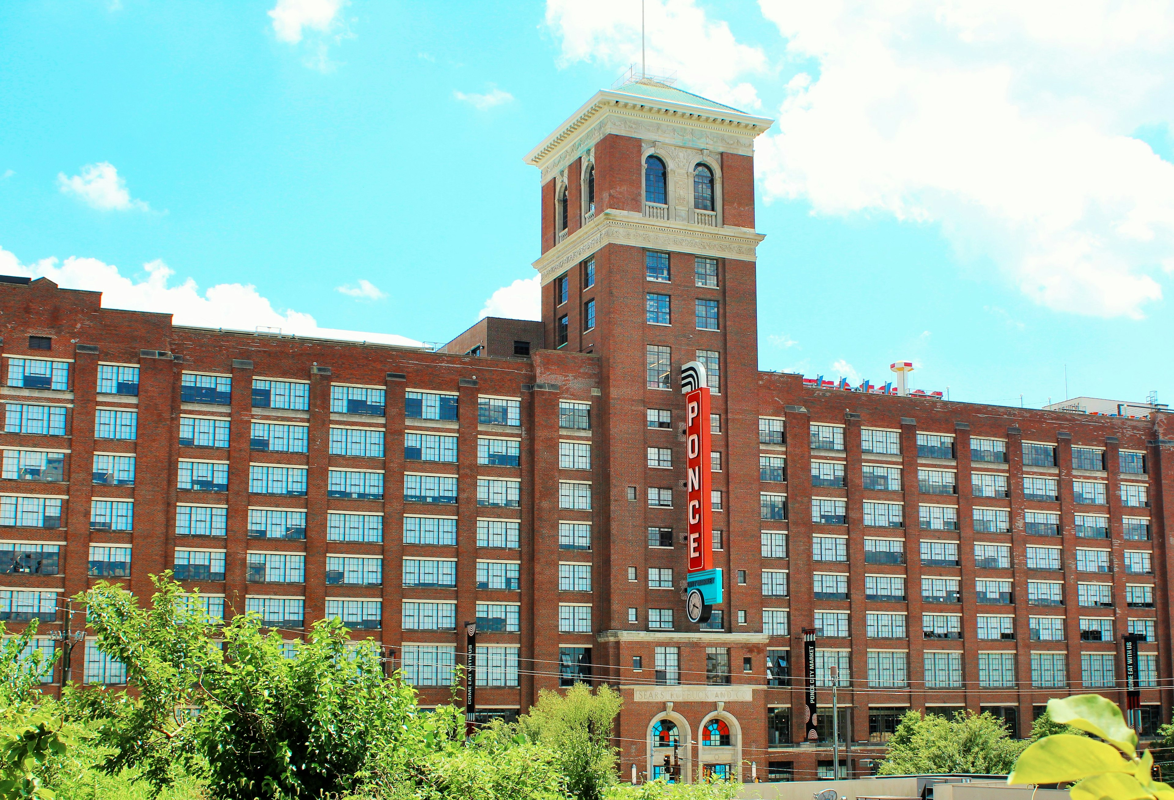 The exterior of Ponce City Market in Atlanta