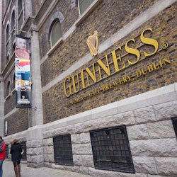 DUBLIN, IRELAND - APR 1: The Guinness Storehouse Brewery at St. James Gate, Dublin Ireland on April 1, 2013. Guinness brewery was founded in 1759 in Dublin, Ireland, by Arthur Guinness.