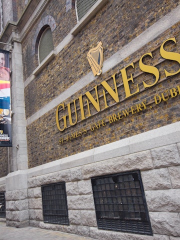 DUBLIN, IRELAND - APR 1: The Guinness Storehouse Brewery at St. James Gate, Dublin Ireland on April 1, 2013.  Guinness brewery  was founded in 1759 in Dublin, Ireland, by Arthur Guinness.