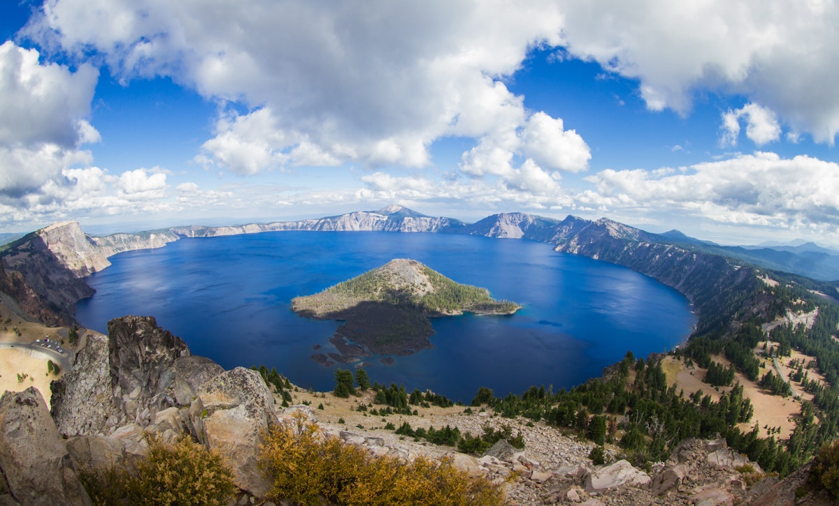 Crater Lake, as seen form the top of Watchman's Peak.