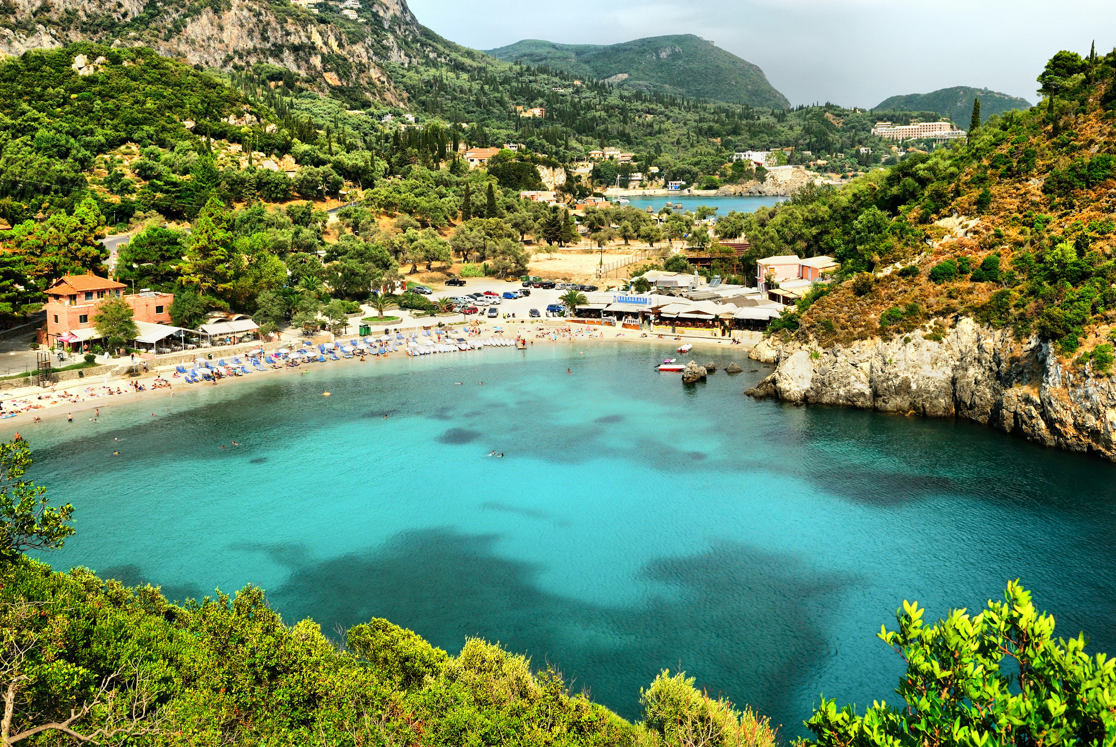 Paleokastritsa Bay in Corfu