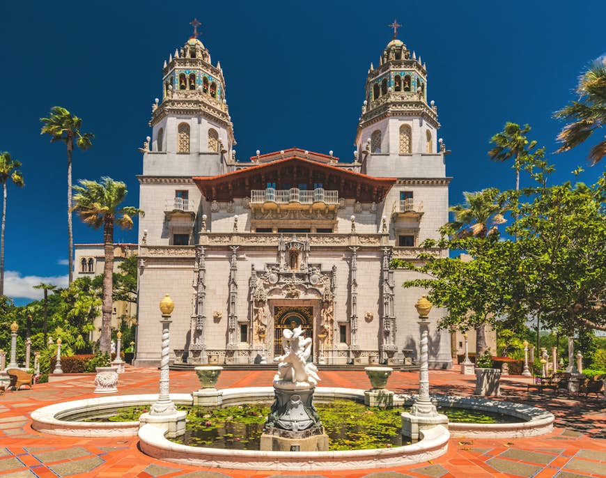 Exterior view of Hearst Castle, California