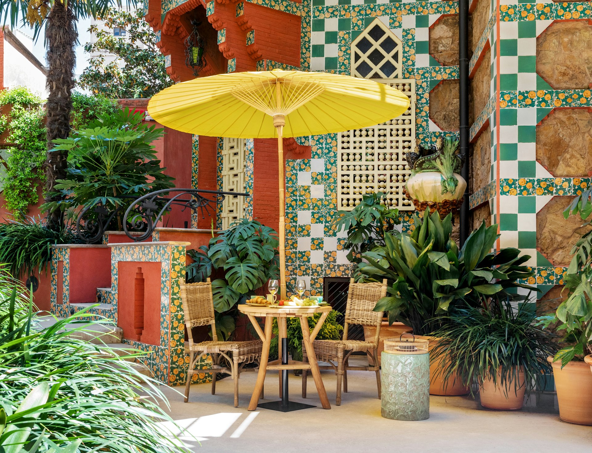 The Moorish-themed summer garden of Casa Vicens