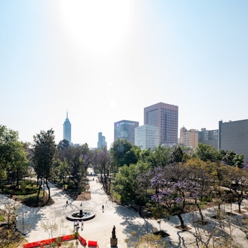 Alameda Central square in Mexico City