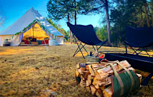Ozark Glamping Co will set up its luxury tents for you near its base at Mountain Home