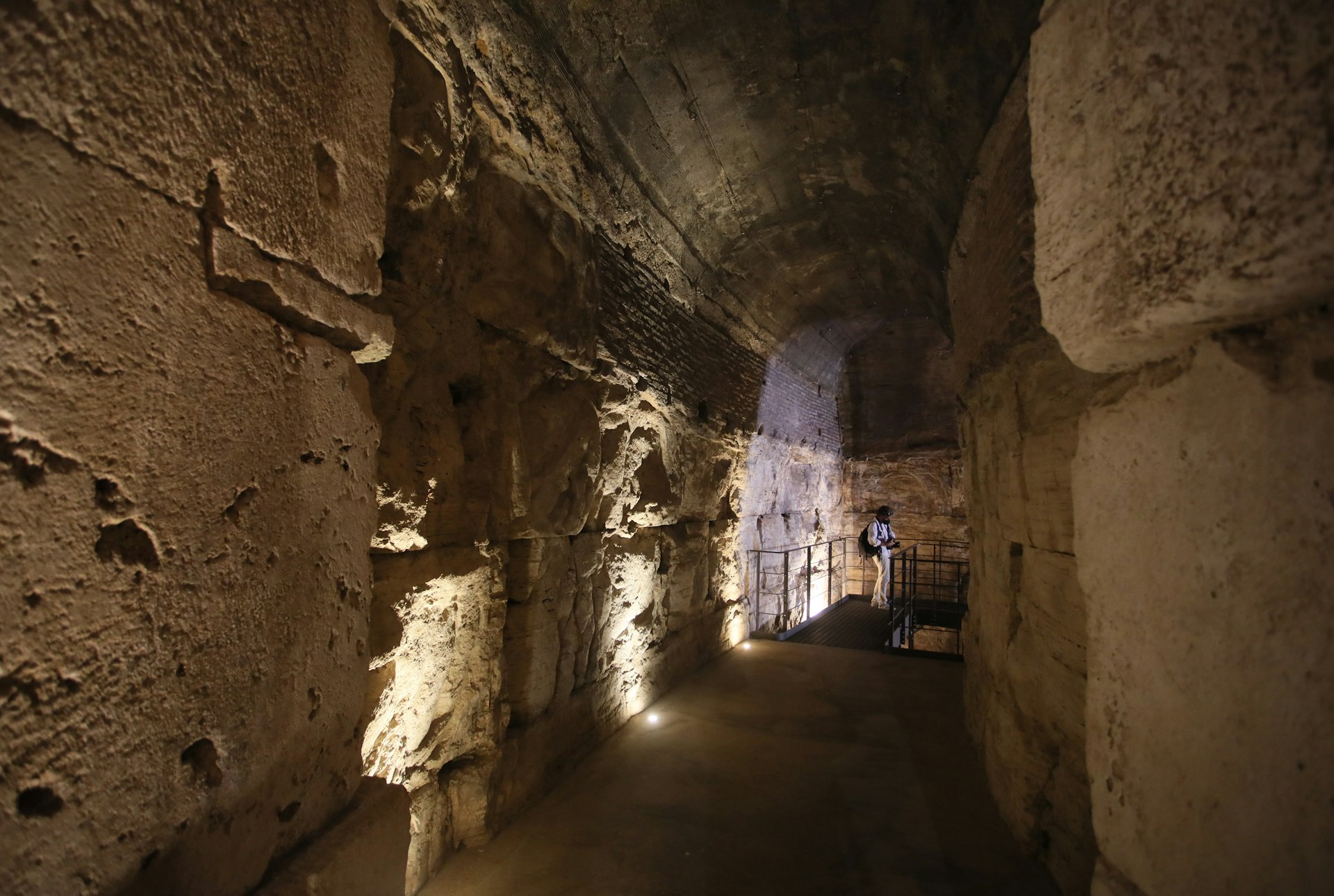 Works on the underground area of the Flavian Amphitheater