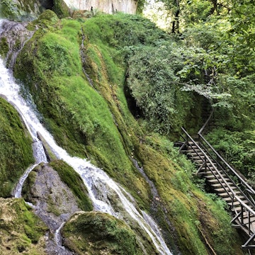 Skakavac is a 115-foot tall waterfall in Croatia's Jankovac Forest Park.