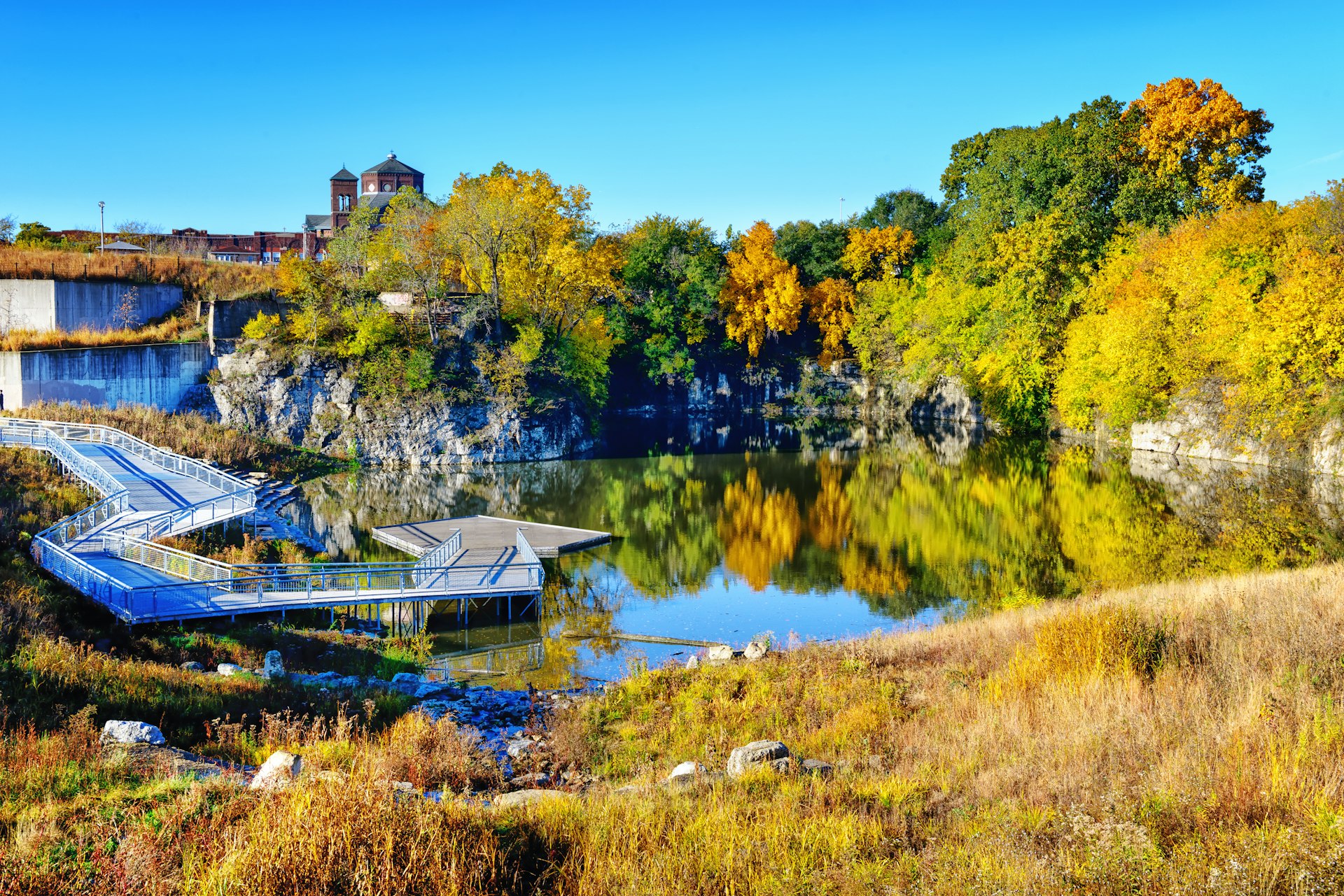 Stearns Quarry in Palmisano Park, Chicago