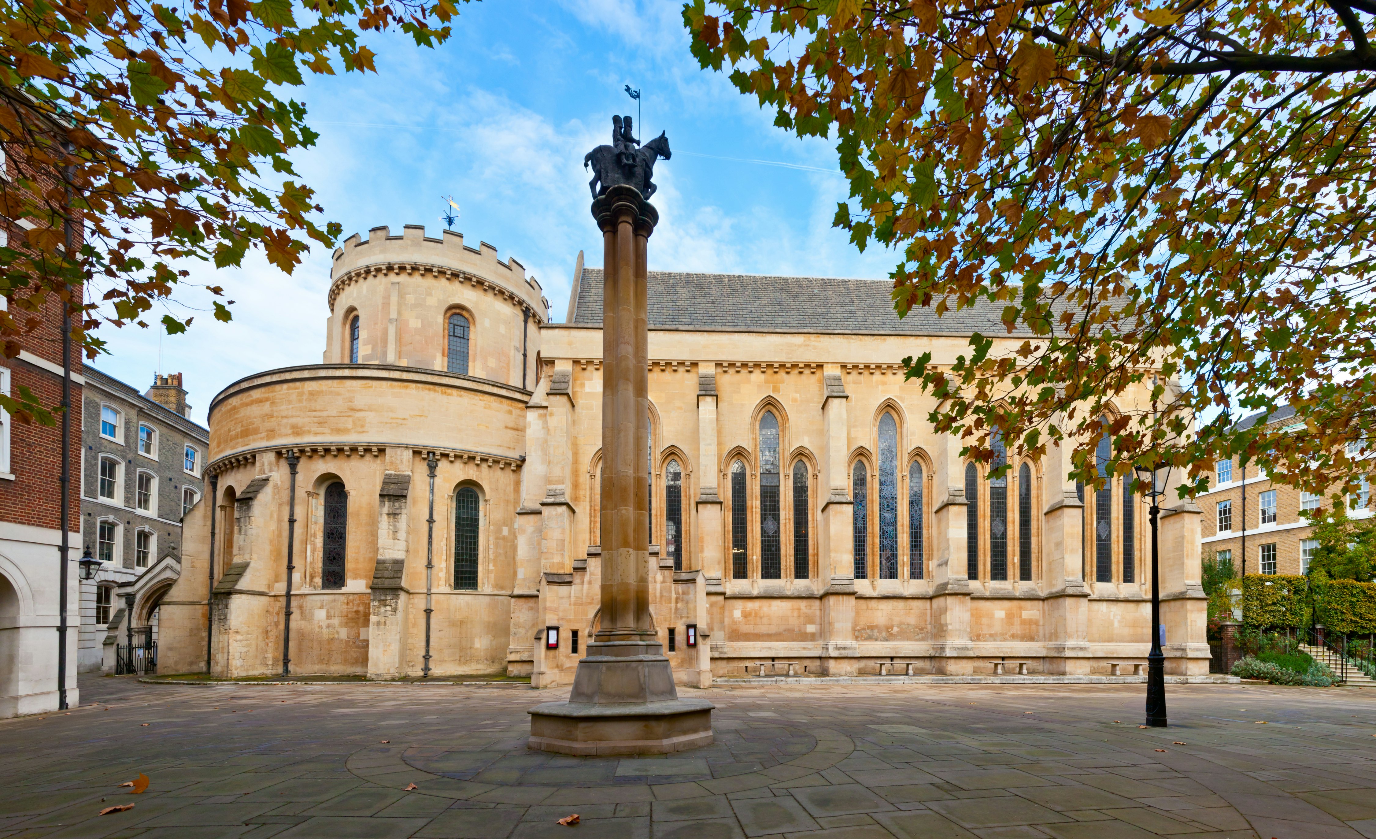 The Temple Church, a late-12th-century church in London, England