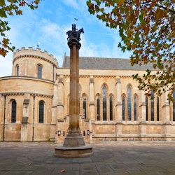 The Temple Church, a late-12th-century church in London, England