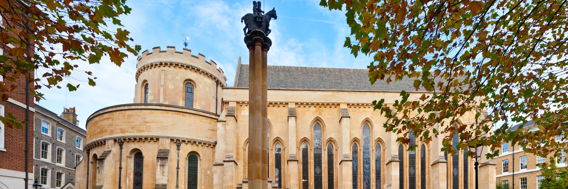 The Temple Church, a late-12th-century church in London, England