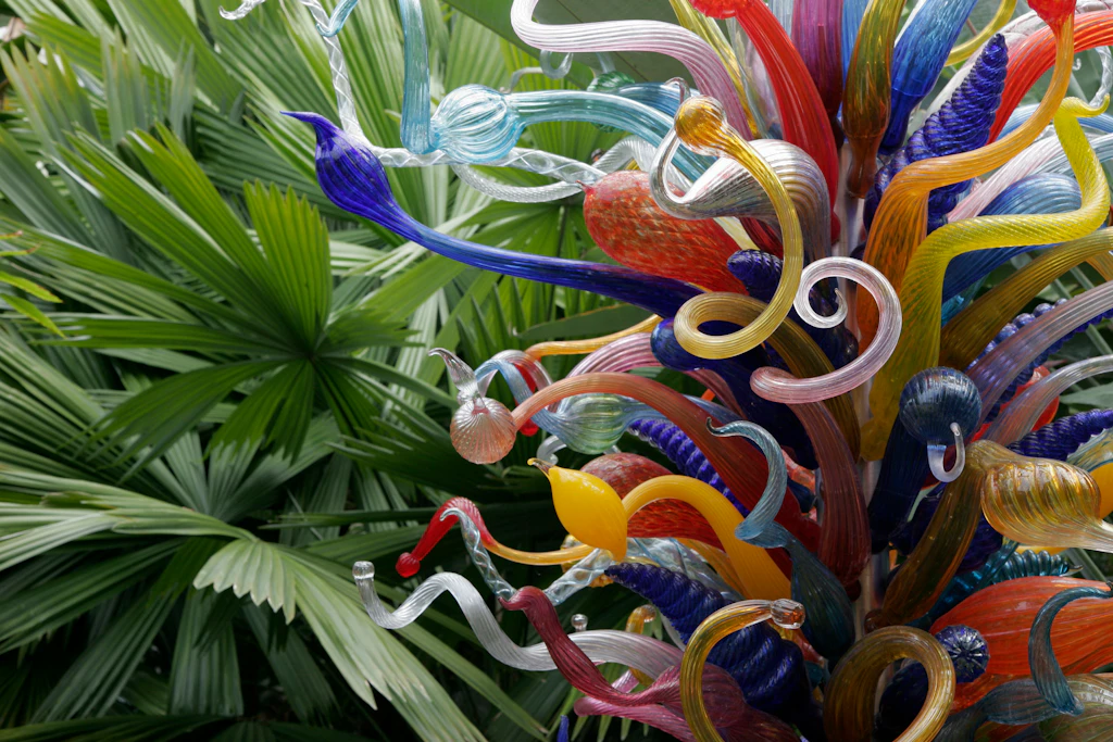 Chihuly glass art at Fairchild Tropical Botanic Garden Chihuly glass art at Fairchild Tropical Botanic Garden