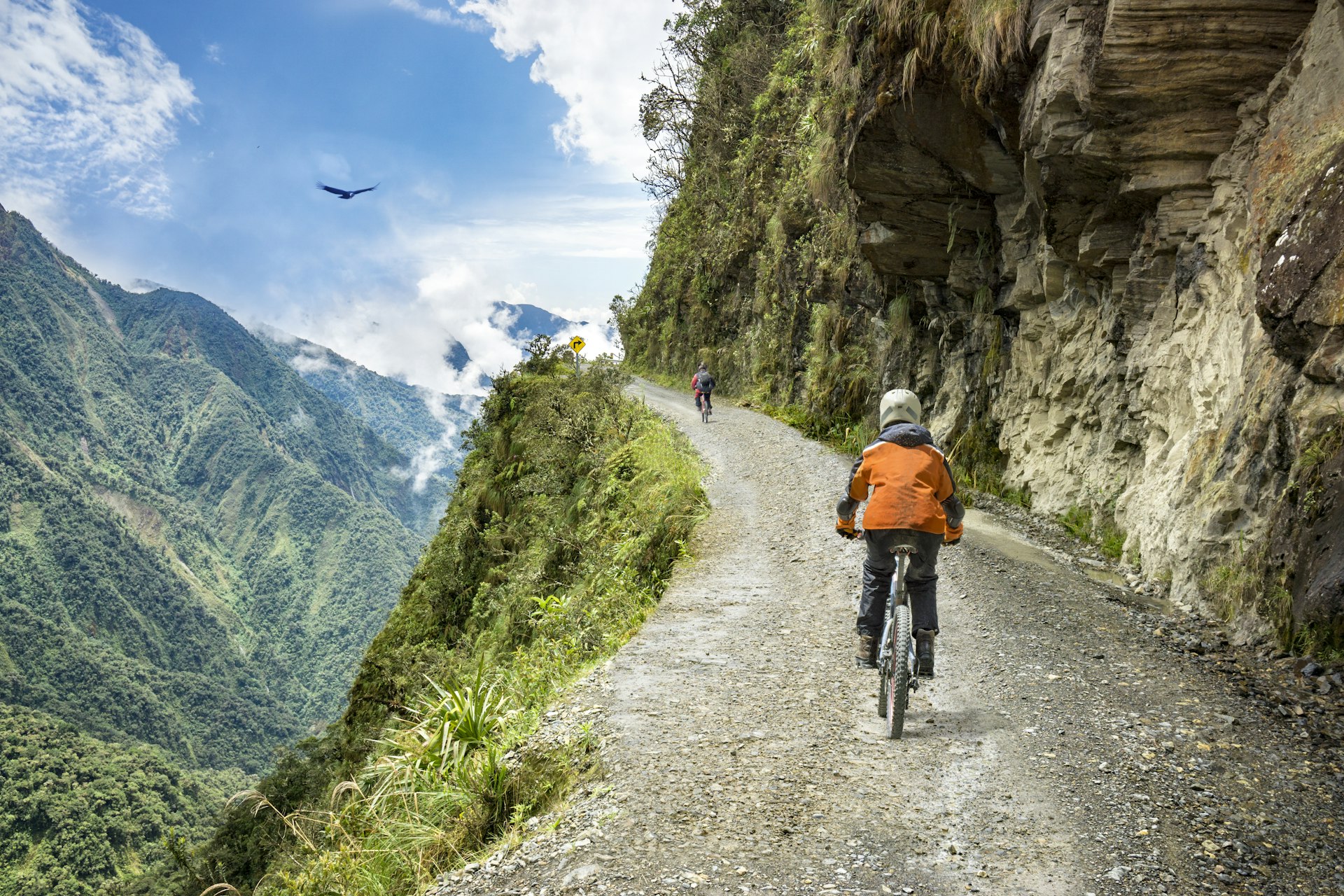 A cyclist on Bolivia's 'Road of Death'