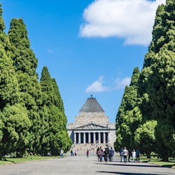 December 25, 2017: Shrine of Remembrance, now a memorial to all Australians who have served in war.