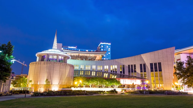 Country Music Hall of Fame and Museum August 1, 2014 in Nashville, TN. It opened in 1961 and preserves the evolving history and traditions of country music.