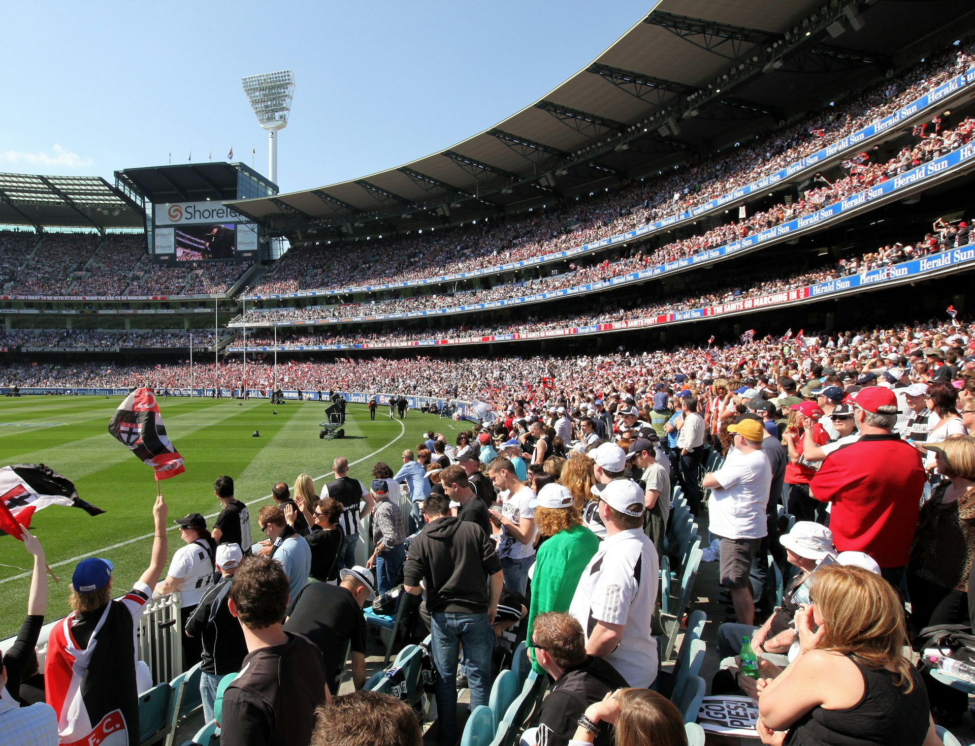 Crowd at the Collingwood St Kilda AFL Grand Final at the MCG Melbourne