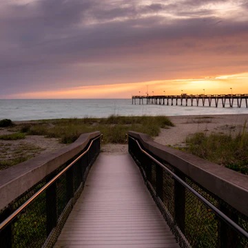 Nice sunset at Venice beach FL.; Shutterstock ID 1572707140; your: Claire Naylor; gl: 65050; netsuite: Online Editorial; full: Florida POI