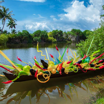 Dale Chihuly Exhibition at Fairchild Tropical Garden ;