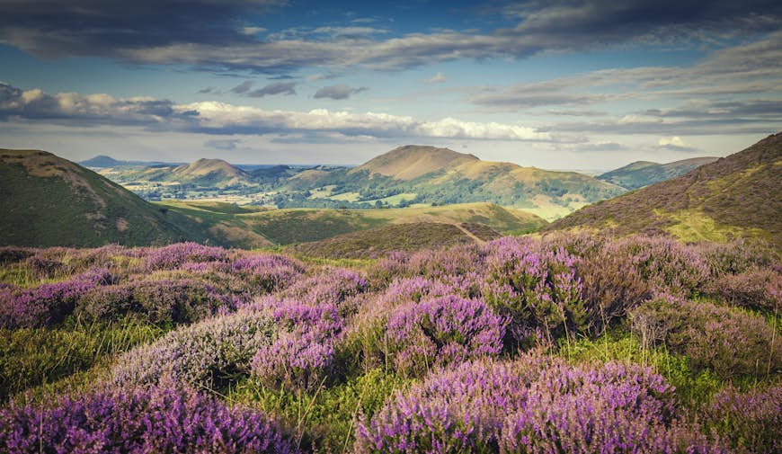 View over the Long Mynd in Shropshire