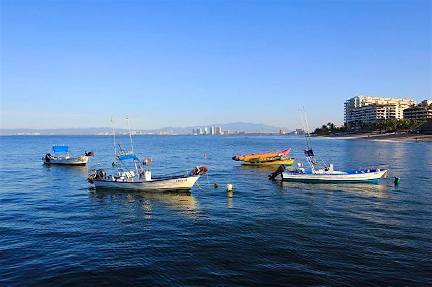 Boats on the Bay of Banderas