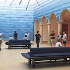 Foyer of Blanton Museum of Art