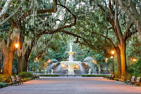 The Forsyth Park Fountain is one of the most popular photo opportunities in Savannah