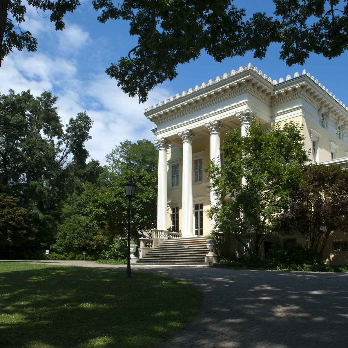 BALTIMORE, MD - JULY 23:.The Evergreen Mansion formerly the home of the Garrett family is now a museum and library run by Johns Hopkins University Tuesday July 23, 2013 in Baltimore, MD.  Russian artist Leon Bakst helped transform some of the rooms in 1922..(Photo by Katherine Frey/The Washington Post via Getty Images)