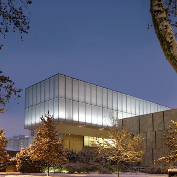 The Barnes Foundation Art Museum facade, Philadelphia, Pennsylvania, USA