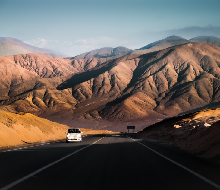 The Panamerican Highway, Antofagasta, Chile.