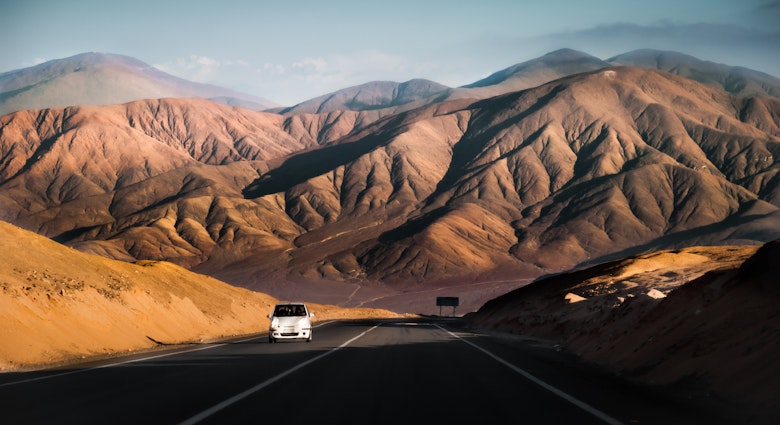 The Panamerican Highway, Antofagasta, Chile.