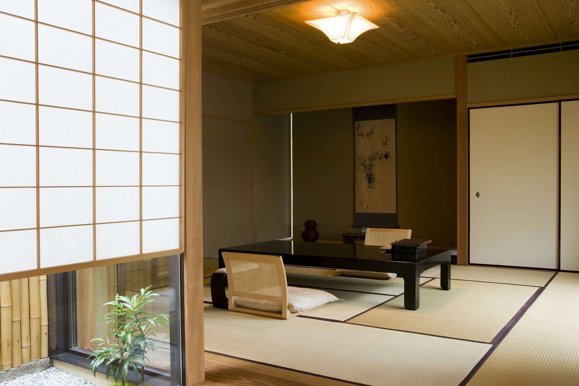 Tatami room in a ryokan