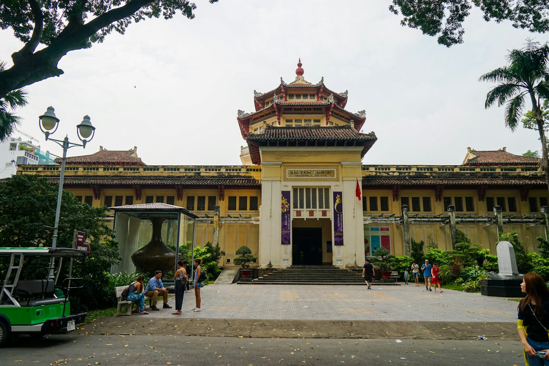 The entrance to the History Museum and the Botanical Gardens in Ho Chi Minh City