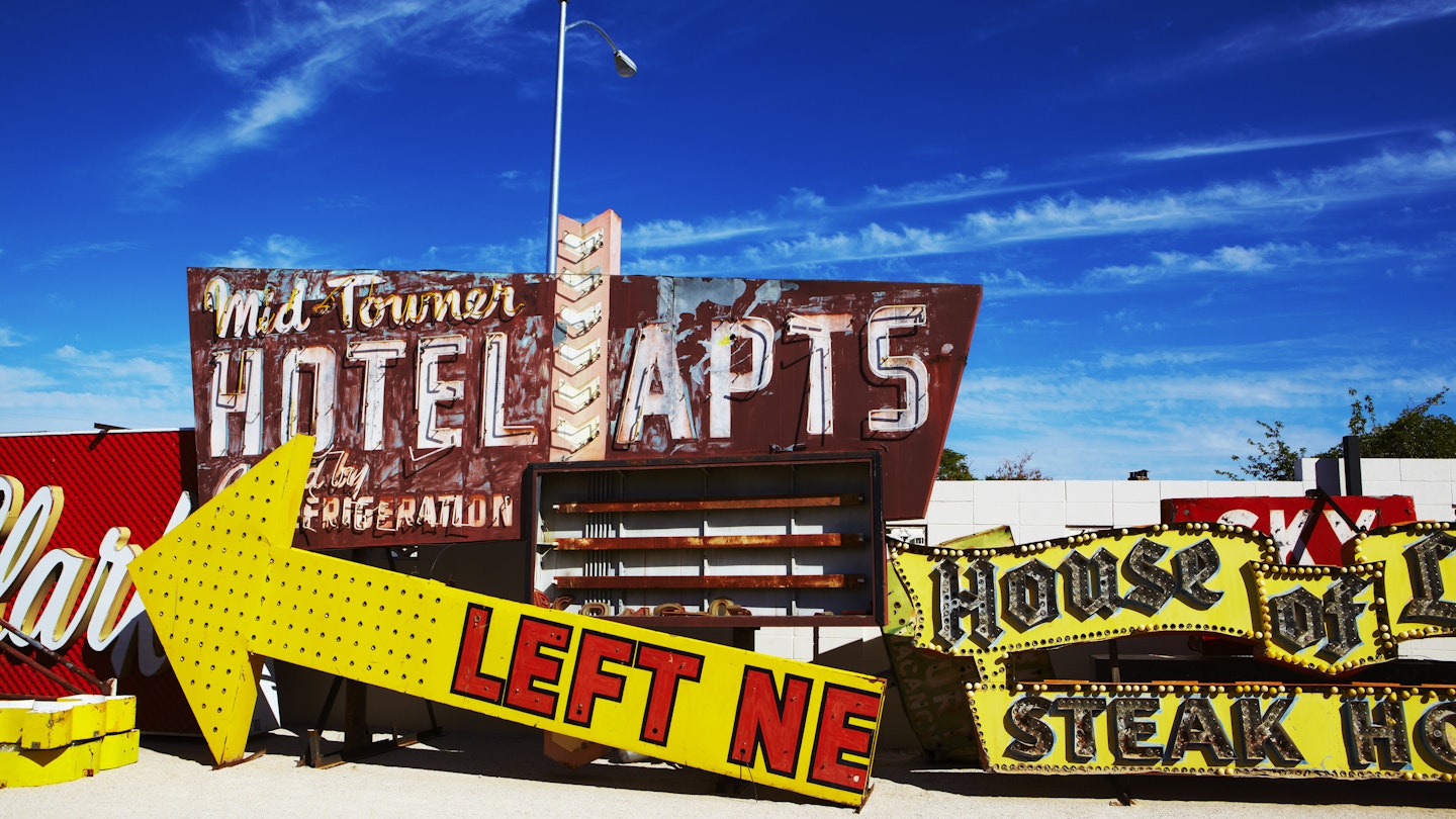 Old signs at Neon Museum.