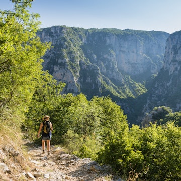 Path in to the Vikos Gorge, from Monodendri, Greece
