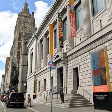 NEW YORK, NEW YORK - SEPTEMBER 12: An exterior view of the newly reopened New-York Historical Society museum and library as the city continues Phase 4 of reopening following restrictions imposed to slow the spread of coronavirus on September 12, 2020 in New York City. The fourth phase allows outdoor arts and entertainment, sporting events without fans and media production. (Photo by Dia Dipasupil/Getty Images)